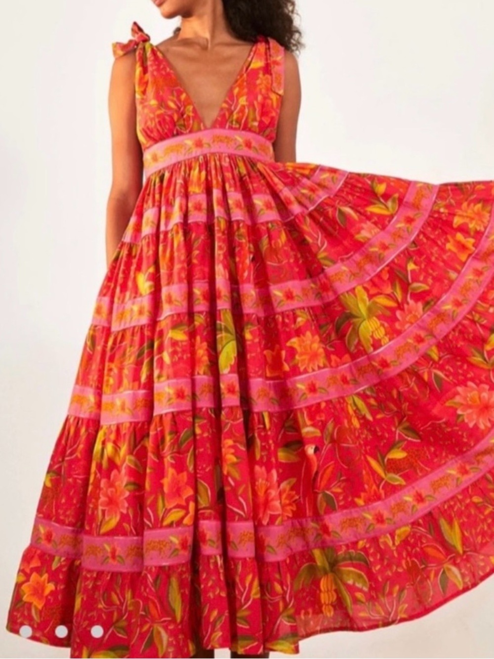 FARM Rio Solar Forest Midi Dress